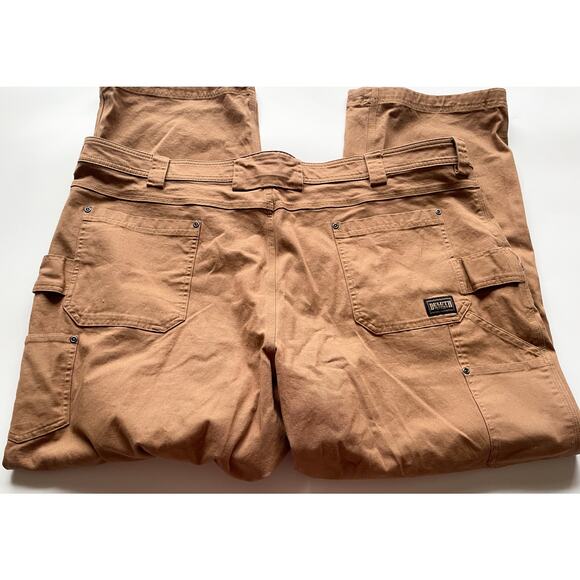 Duluth Big & Tall Tan Carpenter Fire Hose Pants Size Men's 48x32 Relaxed Fit - Picture 9 of 10